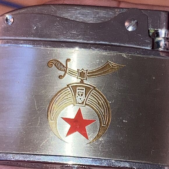 Vtg 1961 Commemorative Shriner's Masonic Wellington Lighter Atlanta, GA  Unused - Picture 6 of 7